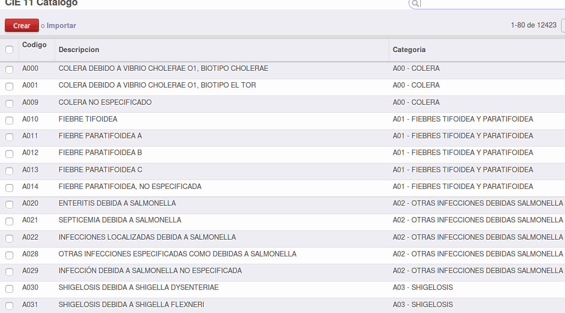 Odoo - Sample 2 for three columns