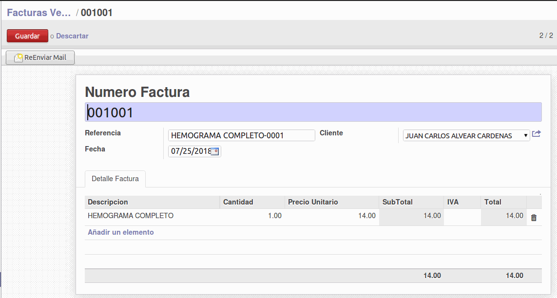 Odoo - Sample 2 for three columns