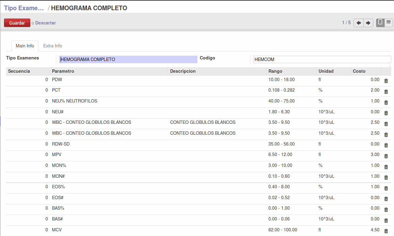 Odoo - Sample 3 for three columns