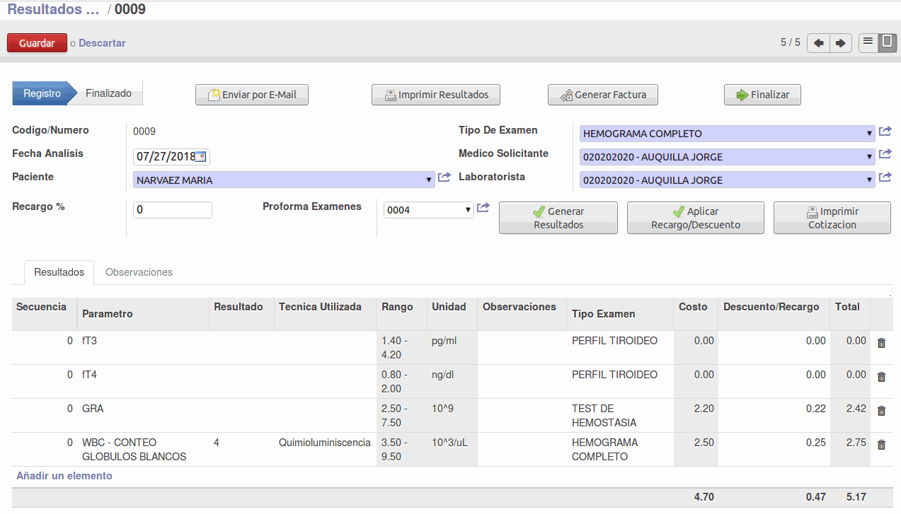 Odoo - Sample 3 for three columns