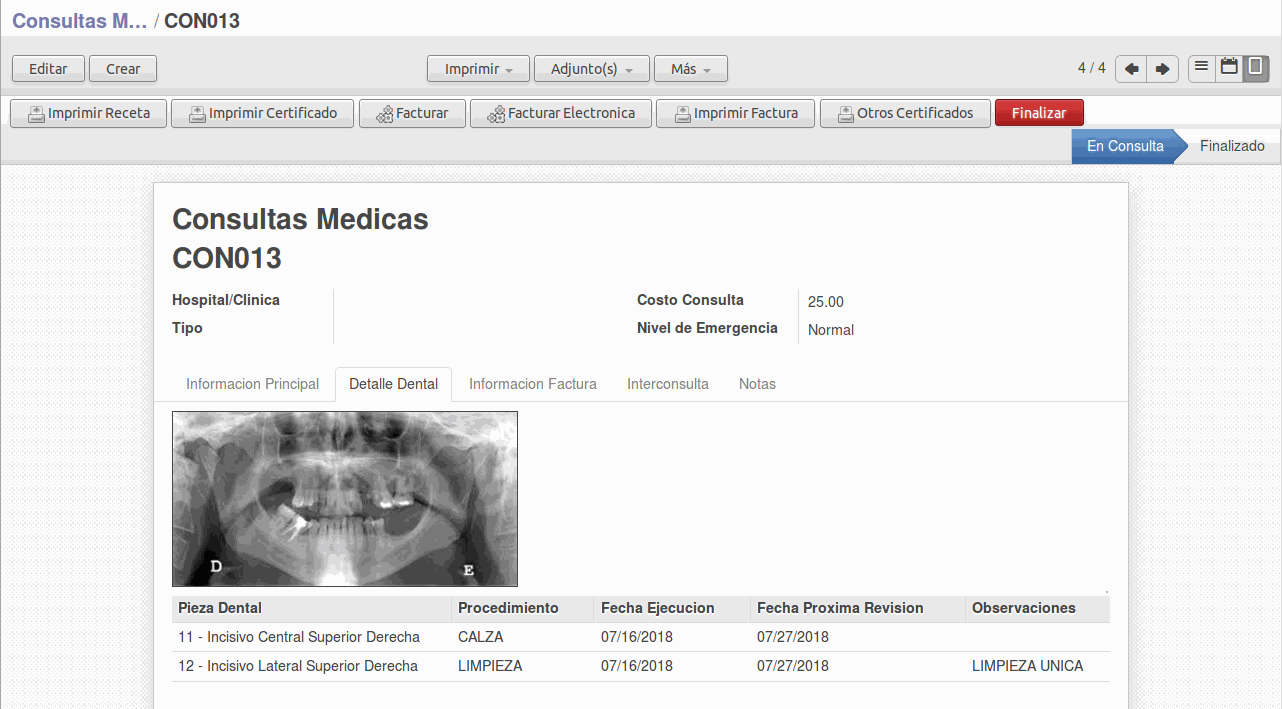 Odoo - Sample 2 for three columns